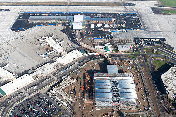 Sacramento Airport Terminal B Construction progress Sample Photography