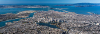 Aerial panoramic view of the city of Oakland