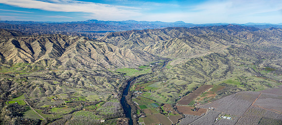 01052024 panoramic - Putah Creek & the Vaca Mountains copy