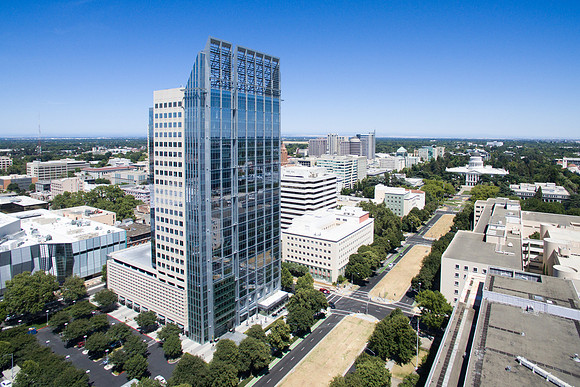 US Bank Tower Drone Aerial Photography, Digital Sky Aerial Imaging