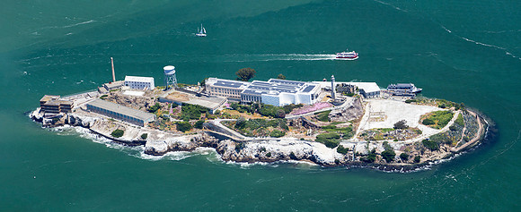06172017 aerial panoramic - Alcatraz - San Francisco