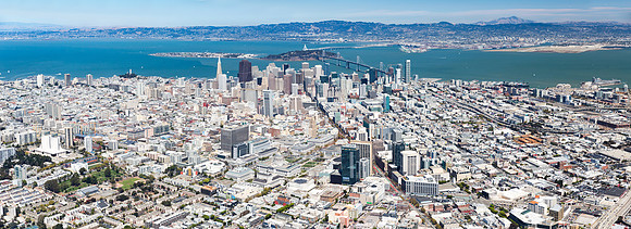 08142015 aerial panoramic - San Francisco City Hall