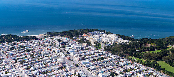 09192016 aerial panoramic - San Francisco Veterans Hospital