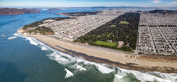 11052013 panoramic - Golden Gate Park & Bridge