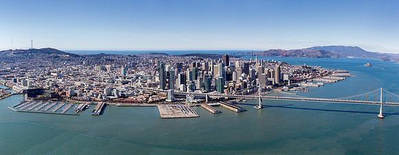 11162015 aerial panoramic - City of San Francisco skyline
