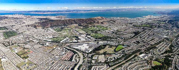 11172017 aerial panoramic - Daly City & San Bruno Mountain 2
