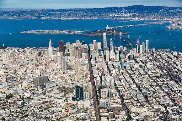 Aerial San Francisco Market St_11112017_K1A1133