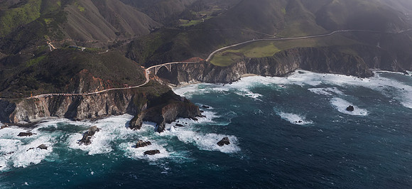 02202013 panoramic - Bixby Bridge 3