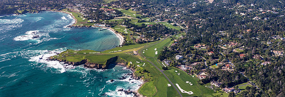 02272016 panoramic - Pebble Beach Golf Course - Monterey