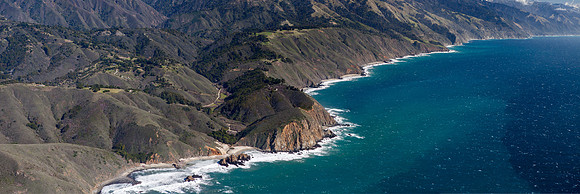 02202013 panoramic - Big Sur Coastline