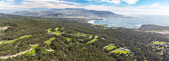 02272016 panoramic - Poppy Hills Golf Course - Monterey