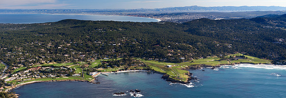 02162012 panoramic - Pebble Beach Golf Course